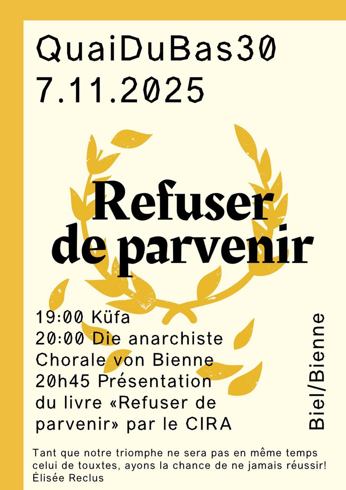 Refuser de Parvenir